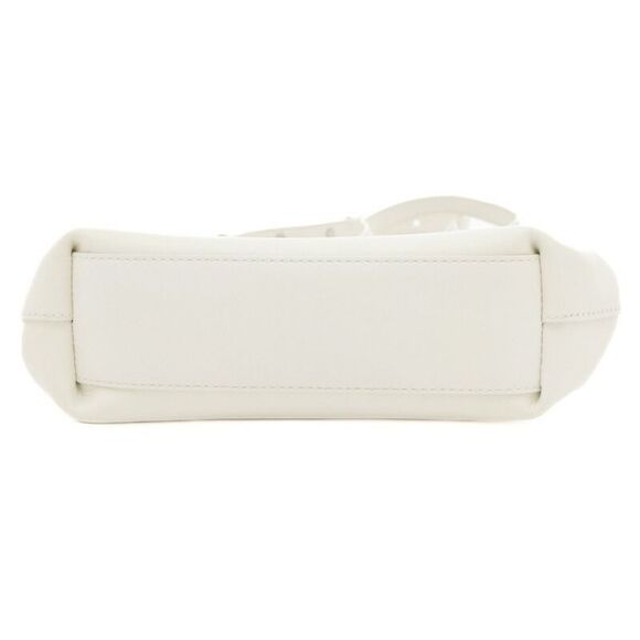 Bottega Veneta Point White Leather Shoulder Bag (Pre-Owned) - Picture 3 of 7